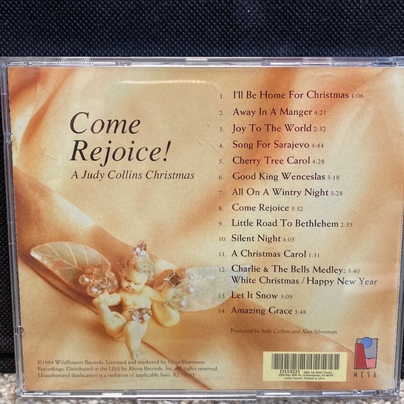 CD - Judy Collins “Come Rejoice!: A Judy Collins Christmas” used - Picture 2 of 4